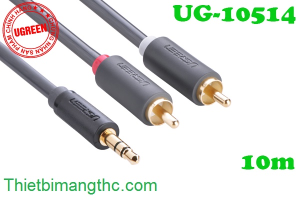 Cáp 3.5mm ra AV RCA Ugreen cao cấp